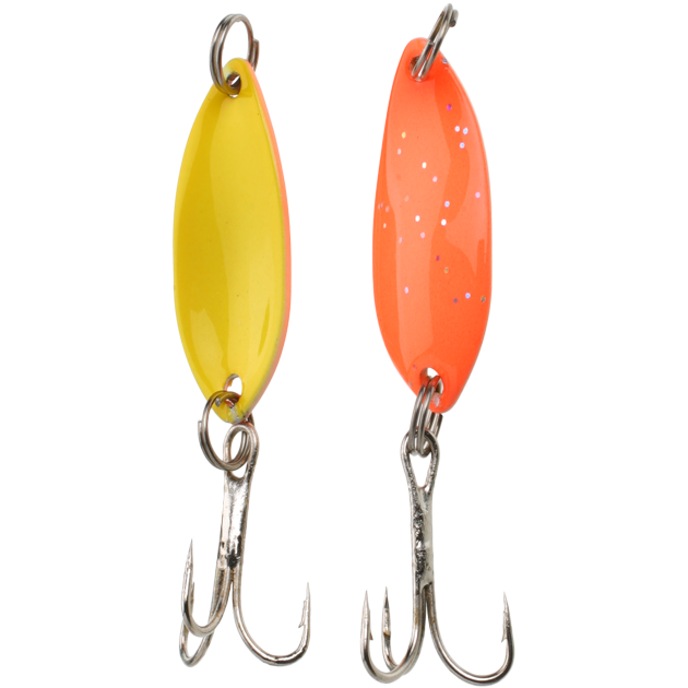 фото Блесна колеблющаяся mikado trout campione mini 1,4 г, 2,2 см, оранжевая/желтая