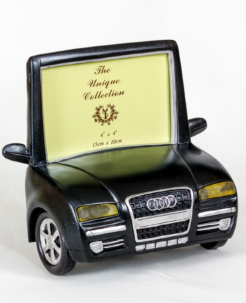 фото Фоторамка керамическая "audi чёрная" автомобиль 10х15 см image art