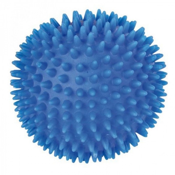 фото Жевательная игрушка для собак trixie мяч игольчатый из винила, в ассортименте, 7,5 см