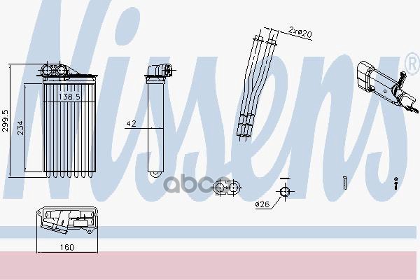 

Радиатор печки Nissens 71161