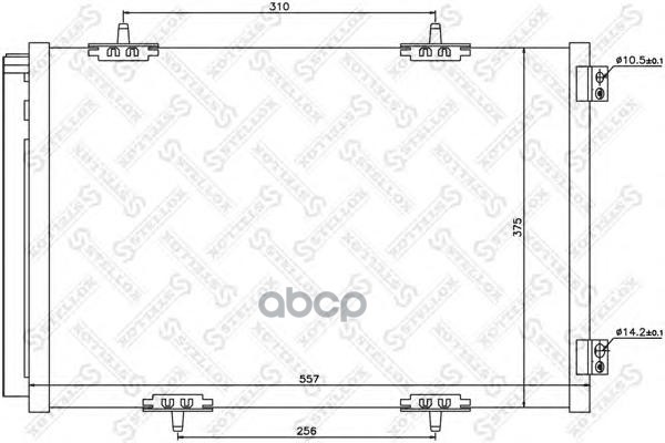 фото Радиатор кондиционера stellox 1045632sx