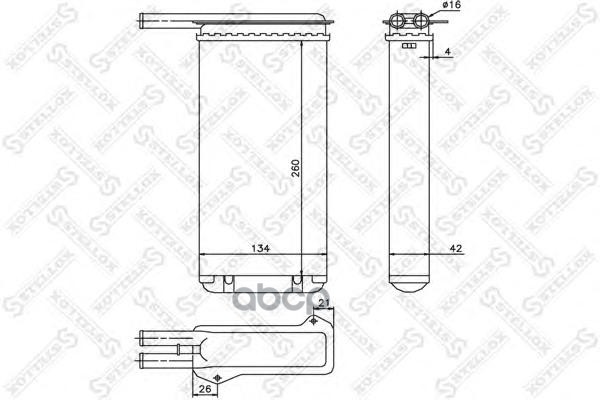 фото Радиатор печки stellox 1035022sx