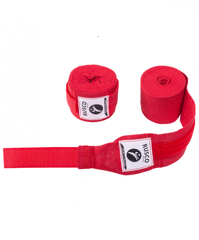 

Бинт боксерский Rusco Sport, 3,5 м, хлопок, красный