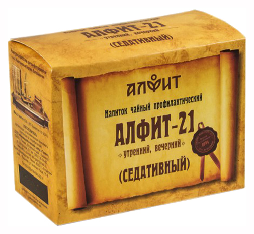 Купить Алфит-21 Седативный, Чайный напиток Алфит-21 седативный 60 брикетов х 2 г