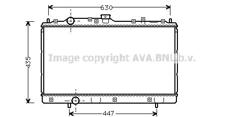 фото Радиатор охлаждения двигателя ava quality cooling mt2113