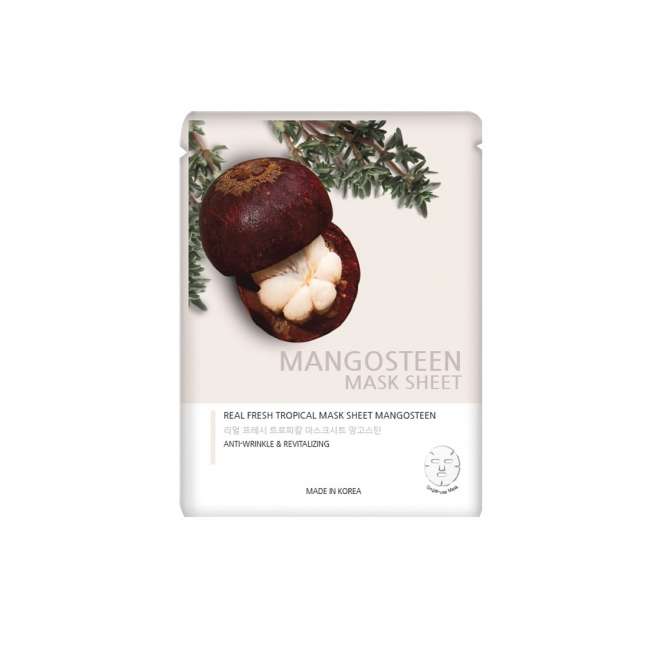 Маска Secret Skin REAL FRESH TROPICAL MASK MANGOSTEEN с экстрактом мангостина 25мл