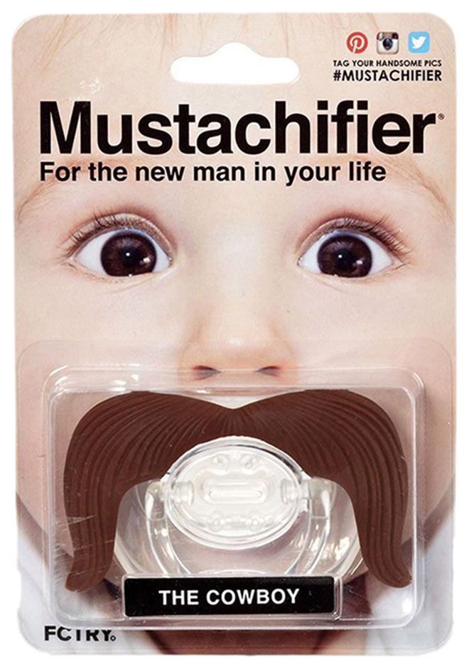 

Соска-пустышка Mustachifier Ковбой, Прозрачный;коричневый