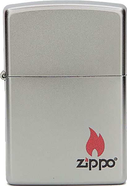 

Бензиновая зажигалка Zippo №205 Zippo Satin Chrome, Серебристый, №205 Zippo