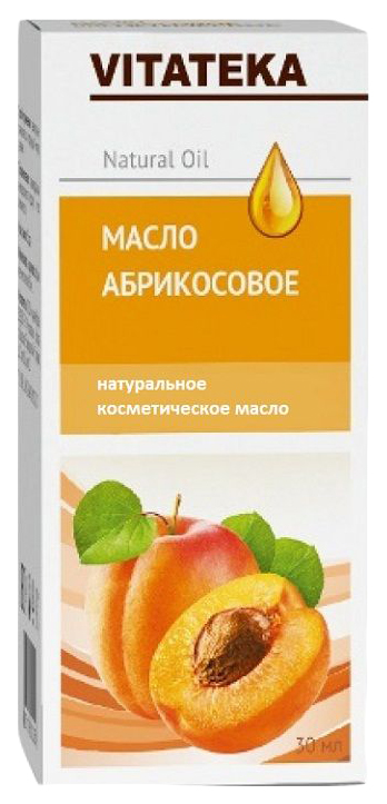 Купить Масло абрикосовое Vitateka косметическое 30 мл, белый