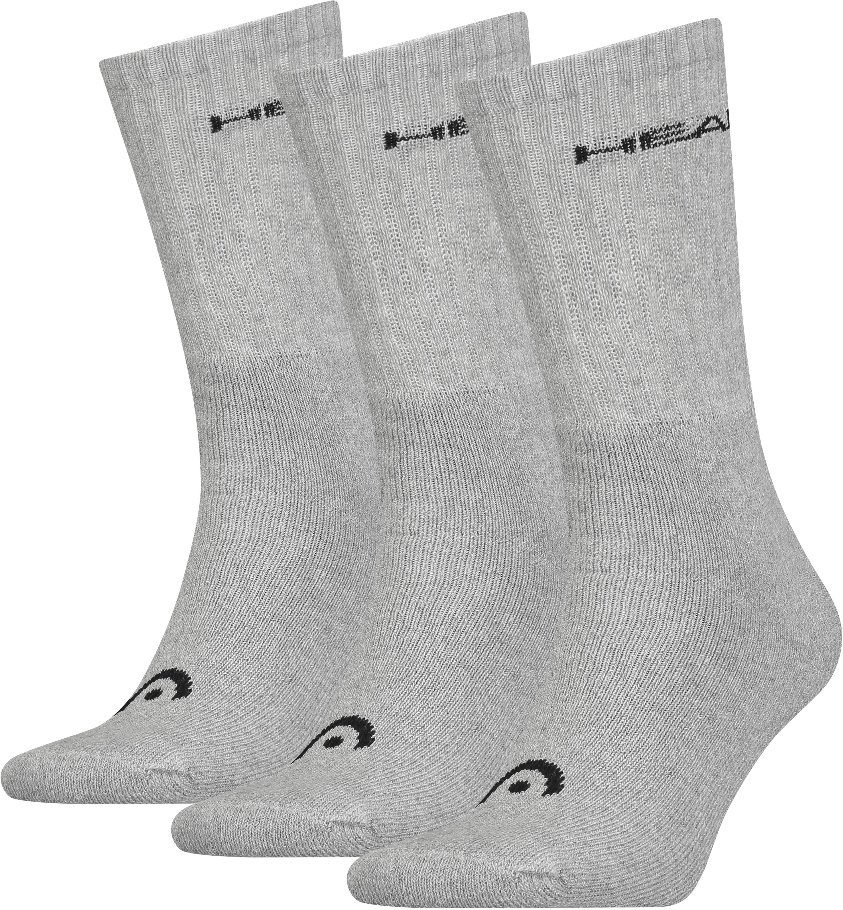 

Комплект носков мужских Head Crew 3P Unisex серых 43-46, Crew 3P Unisex