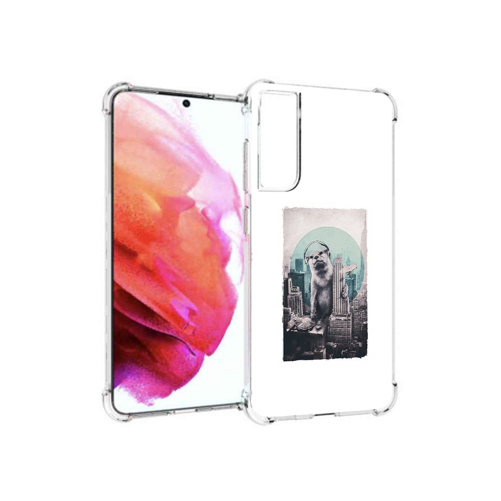 

Чехол MyPads Tocco для Samsung Galaxy S21 FE выдра в городе, Прозрачный, Tocco