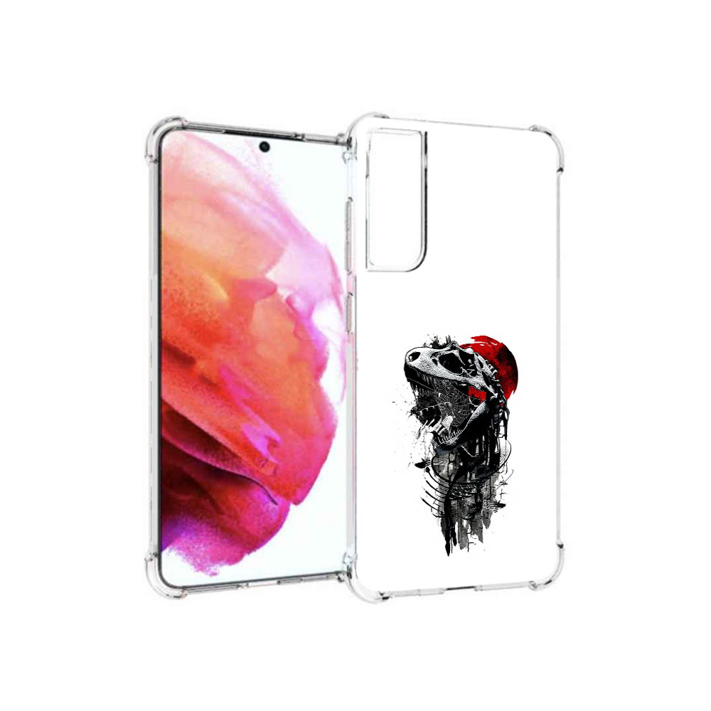 

Чехол MyPads Tocco для Samsung Galaxy S21 FE вымерший динозавр, Прозрачный, Tocco
