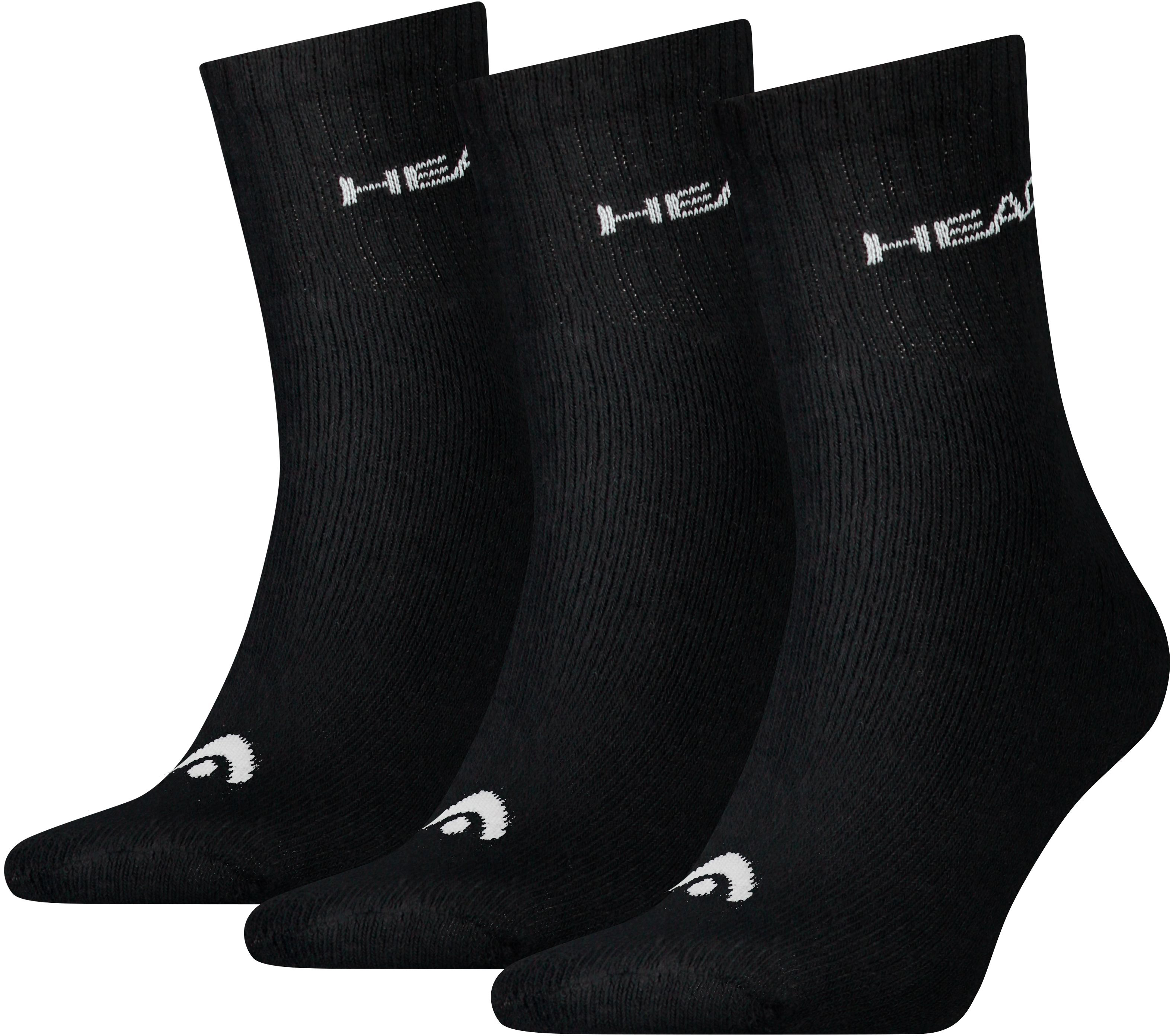 фото Комплект носков мужских head short crew 3p unisex черных 39-42