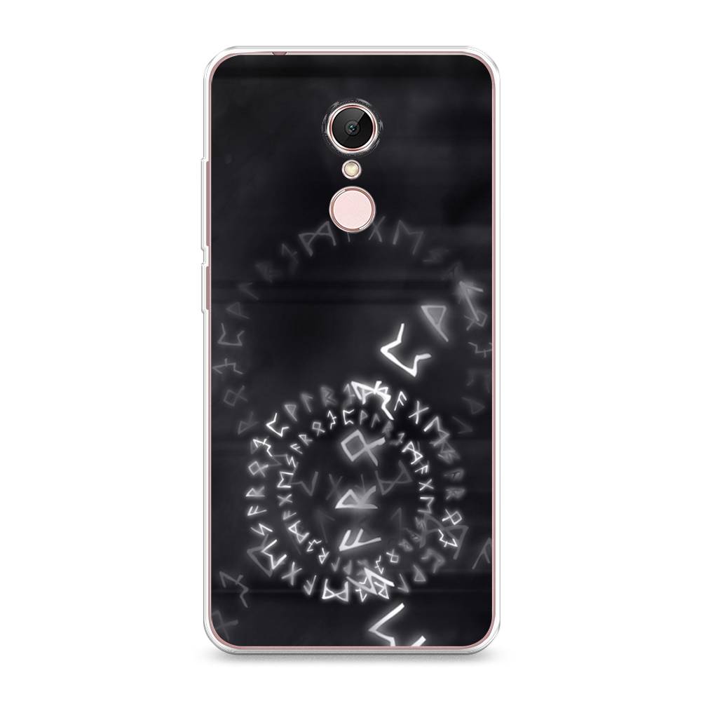 

Чехол на Xiaomi Redmi 5 "Руны", Серый;черный, 33050-3