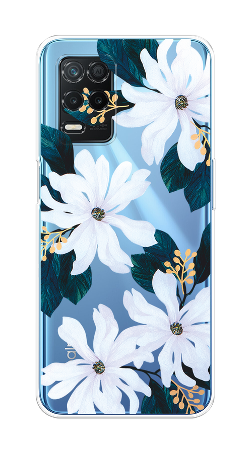 

Чехол на Realme 8 5G/Narzo 30 5G "Delilah Flower", Зеленый;белый, 257050-1
