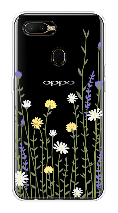 

Чехол на Oppo A5s "Ромашка и лаванда", Зеленый;желтый;прозрачный, 252350-1