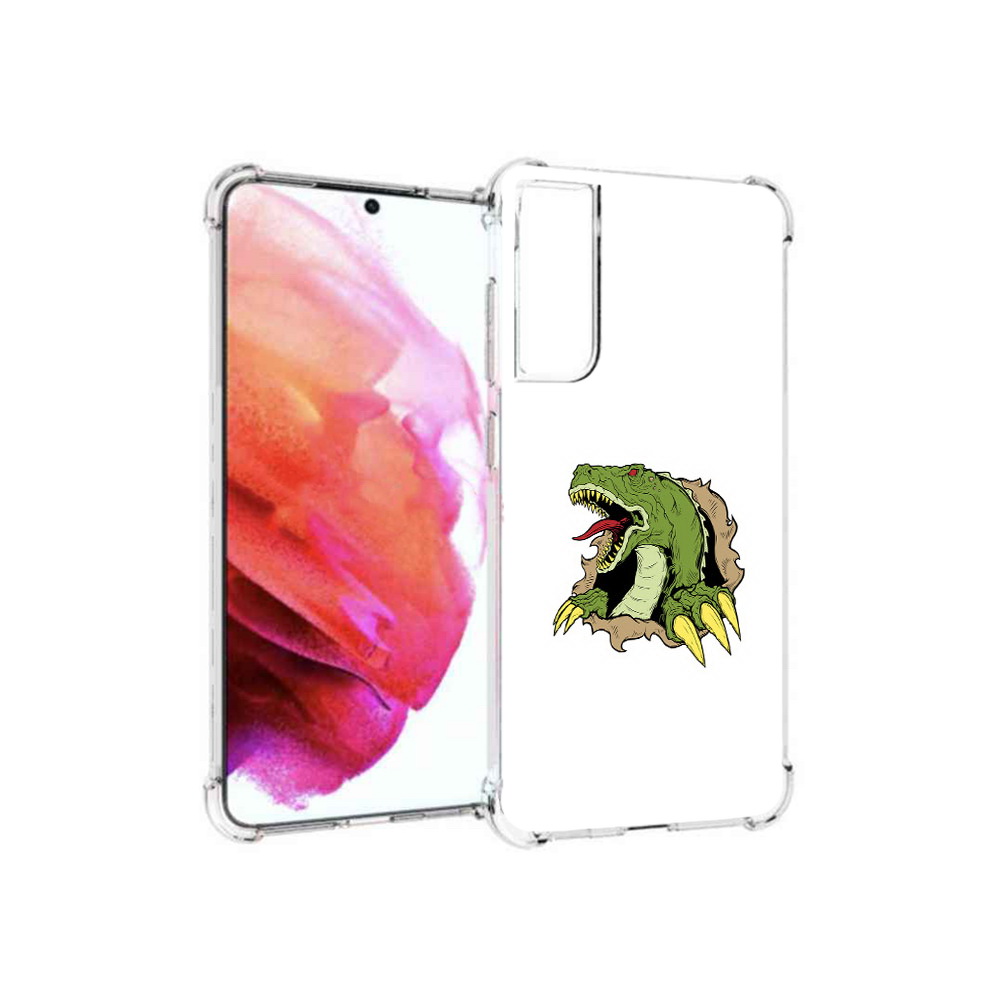 

Чехол MyPads Tocco для Samsung Galaxy S21 FE годзила, Прозрачный, Tocco