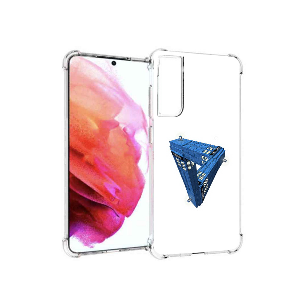 

Чехол MyPads Tocco для Samsung Galaxy S21 FE головолока абстракция, Прозрачный, Tocco