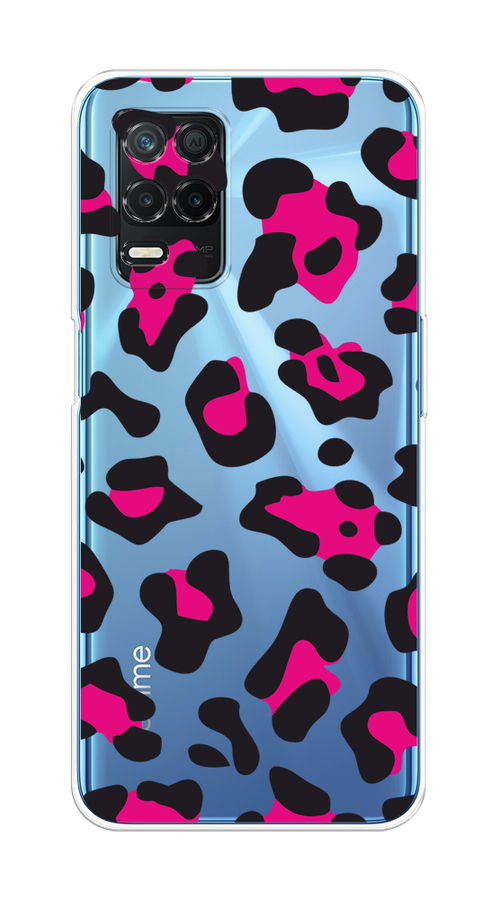 

Чехол на Realme 8 5G/Narzo 30 5G "Pink cow spots", Черный;розовый, 257050-1