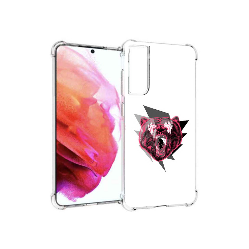 

Чехол MyPads Tocco для Samsung Galaxy S21 FE грозовой медведь, Прозрачный, Tocco