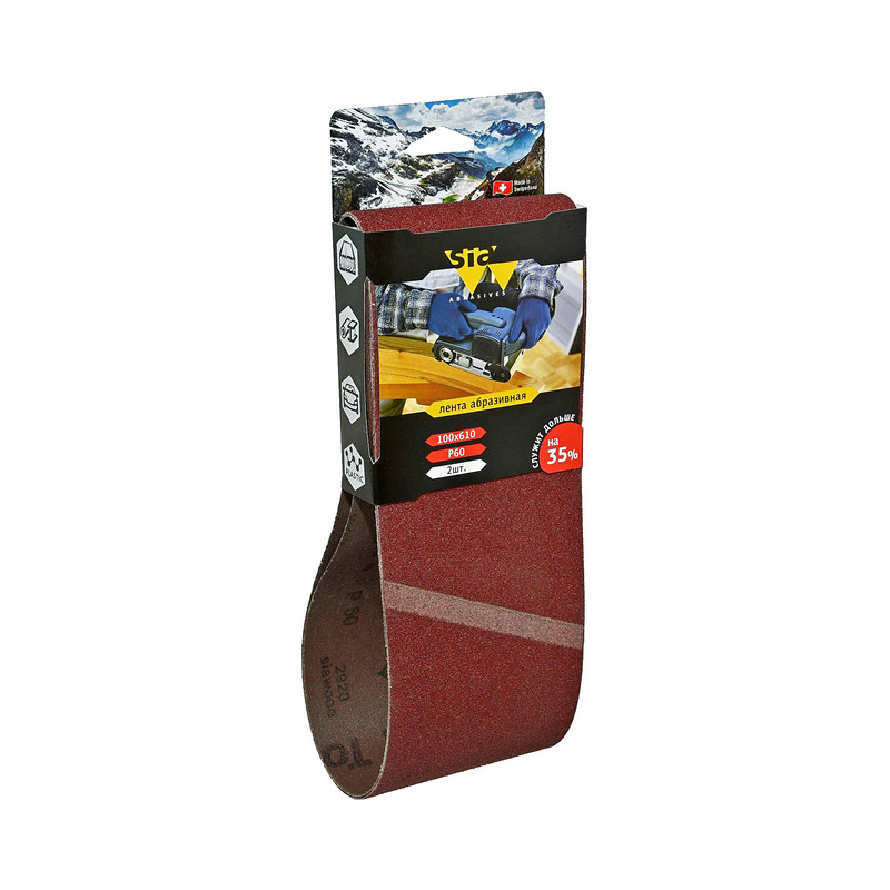 фото Шлифовальная лента sia abrasives siawood, 2 шт, 610 мм р60