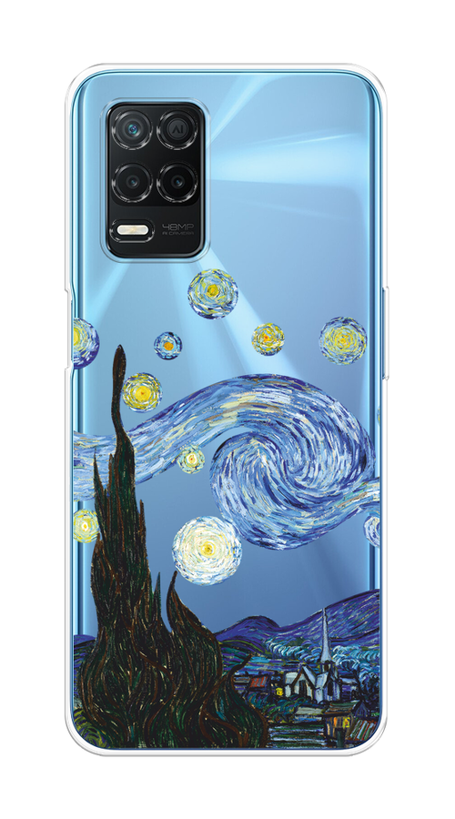 

Чехол на Realme 8 5G/Narzo 30 5G "Ночь Ван Гога", Голубой;синий;черный, 257050-1