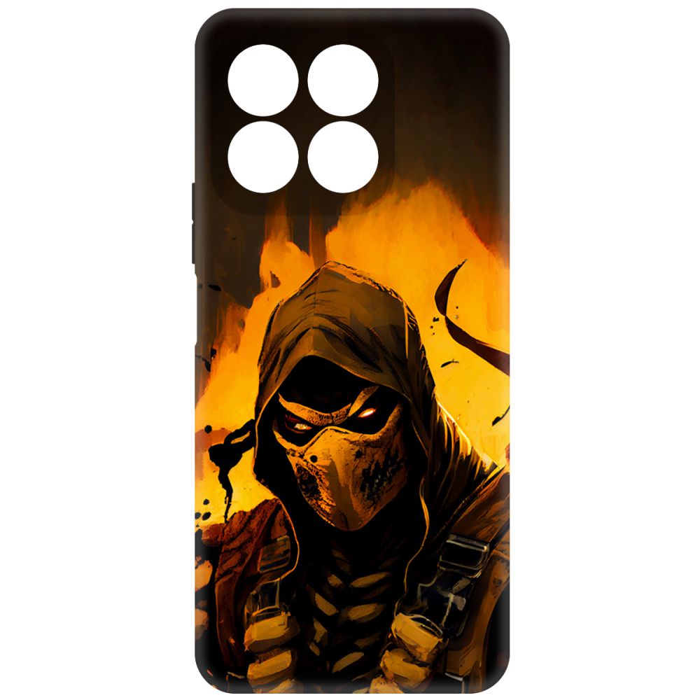 

Чехол-накладка Krutoff Soft Case Мортал Комбат. Скорпион для Honor X8b черный