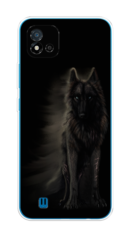 

Чехол на Oppo Realme C11 (2021) "Туманный волк", Черный, 257550-1