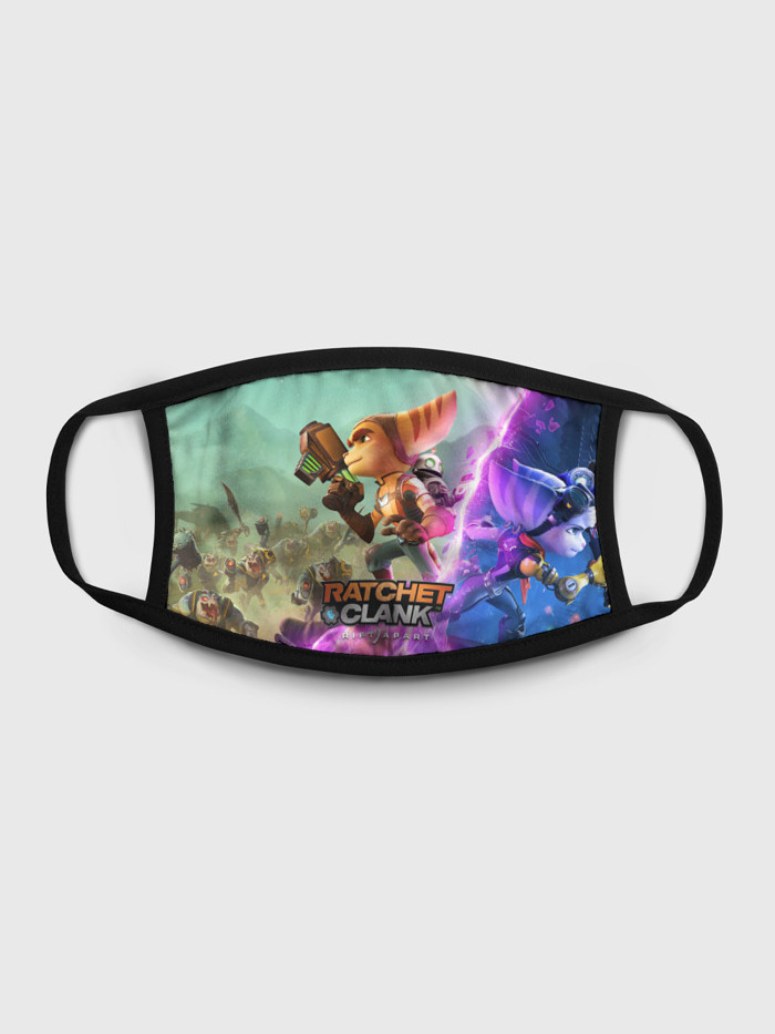

Многоразовая маска унисекс Burnettie Ratchet And Clank Rift Apart, Разноцветный, Ratchet And Clank Rift Apart