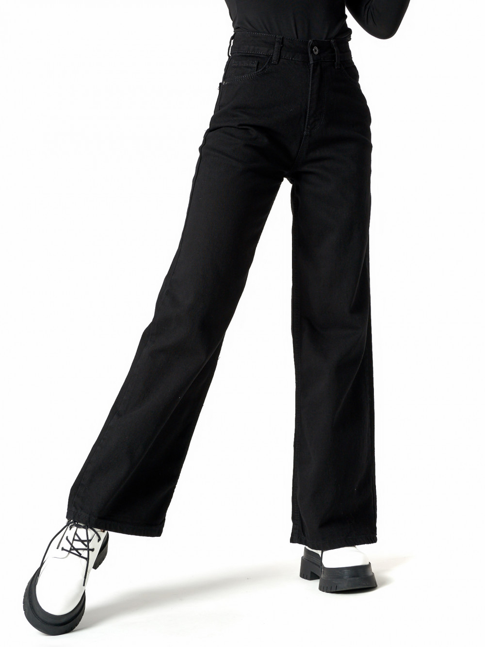 

Джинсы женские NoBrand AD538_18 черные S; M, AD538_18