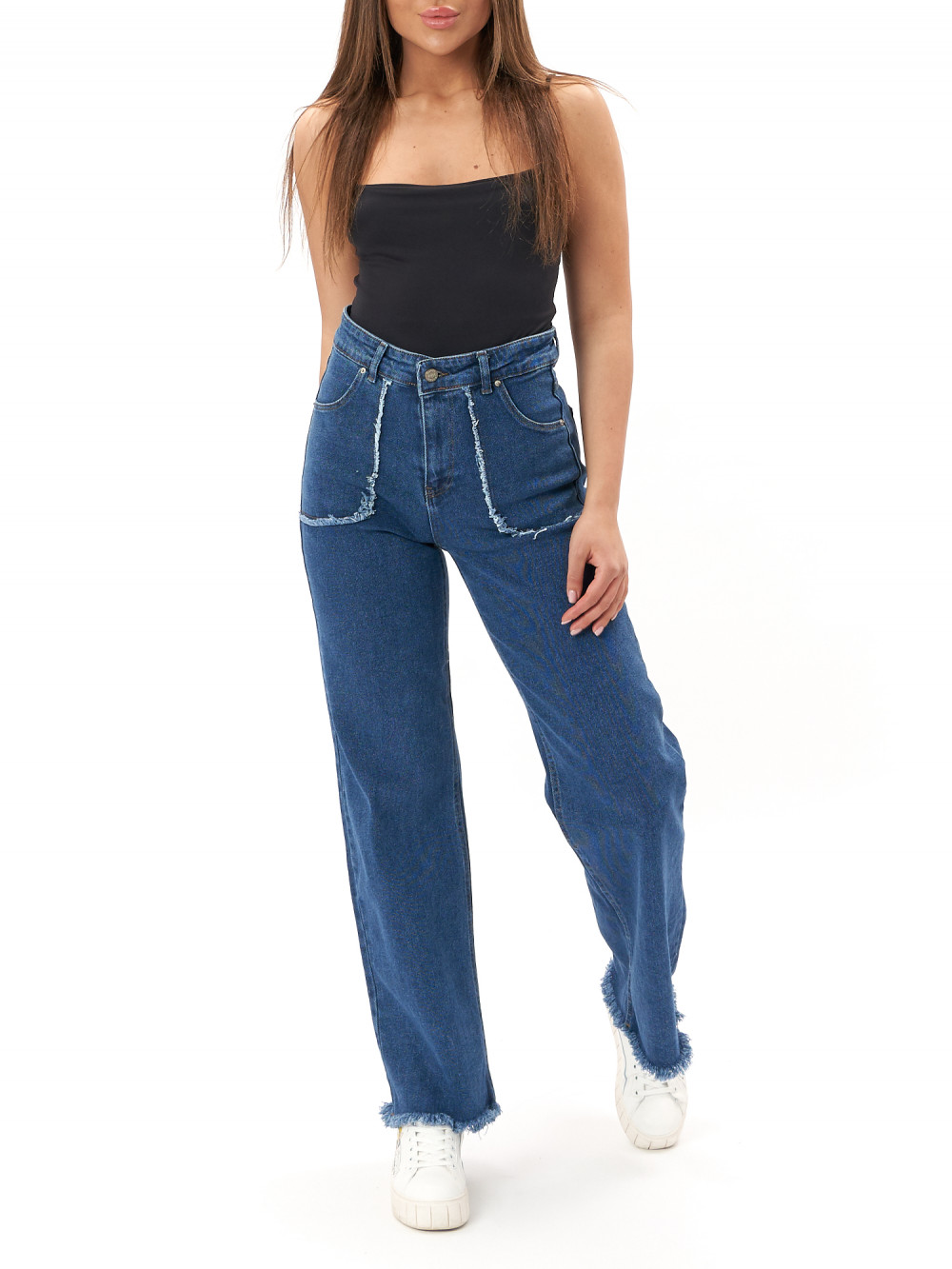 

Джинсы женские NoBrand AD2837 синие S; M, AD2837
