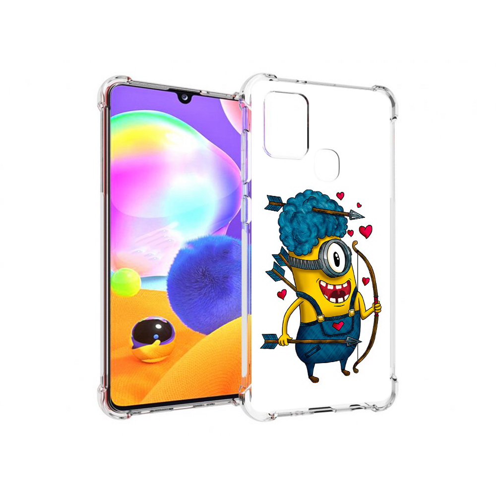

Чехол MyPads Tocco для Samsung Galaxy A21s Миньон купидон (PT149116.528.117), Прозрачный, Tocco