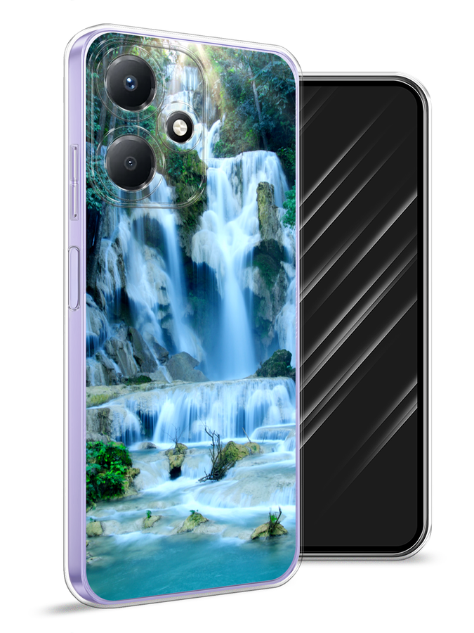 

Чехол Awog для Infinix Hot 30 Play "Водопад 8", Голубой;зеленый, 3104250-4