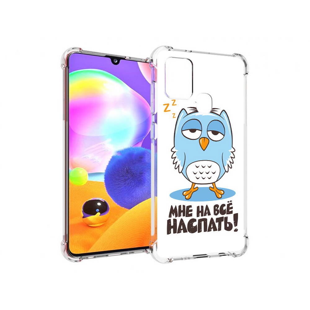 

Чехол MyPads Tocco для Samsung Galaxy A21s Мне на все наспать (PT149116.528.120), Прозрачный, Tocco