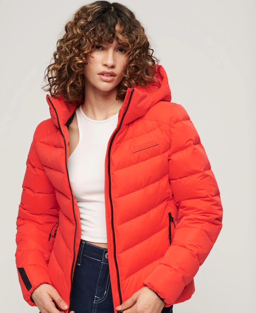 

Куртка женская Superdry W5011594A красная 12 UK, Красный, W5011594A