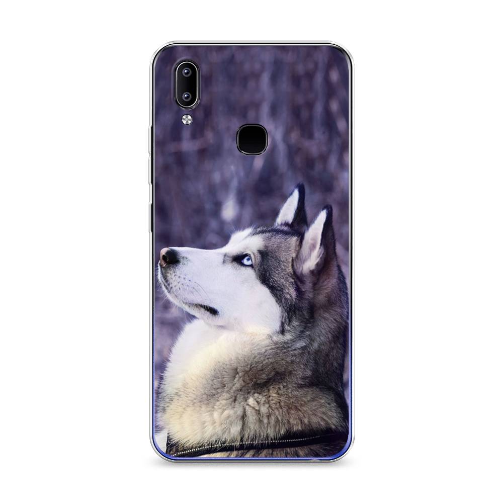 

Чехол для Vivo Y93/Y93 lite "Хаски 1", Фиолетовый;белый, 262950-1