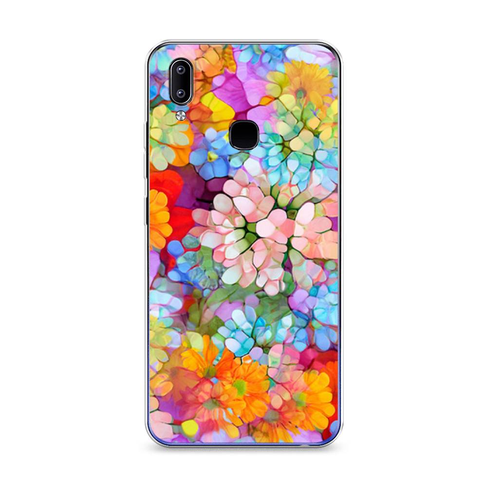 

Чехол для Vivo Y93/Y93 lite "Цветы витраж", Оранжевый;розовый;голубой, 262950-3