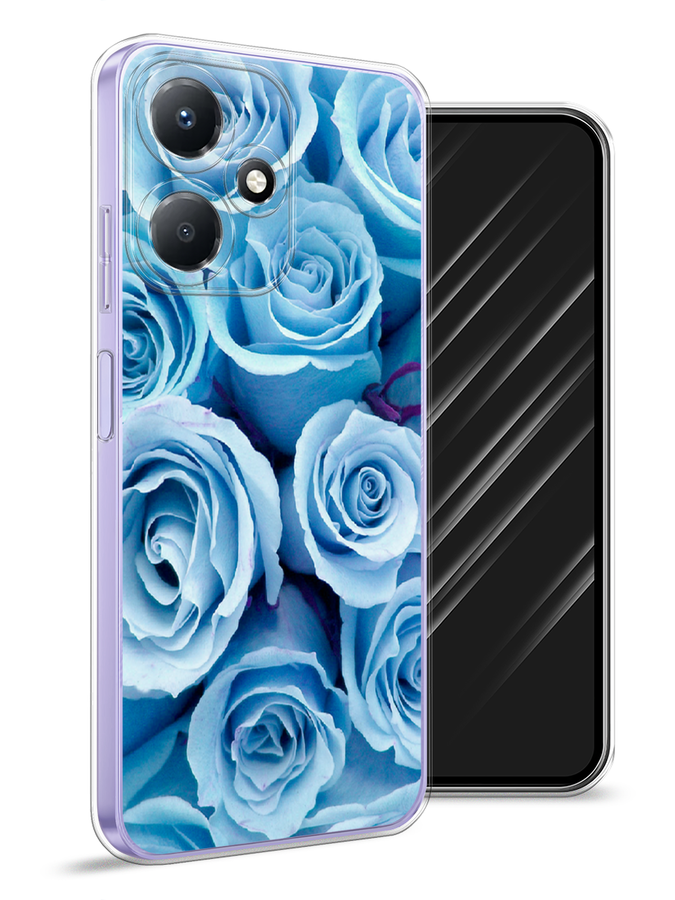 

Чехол Awog для Infinix Hot 30 Play "Лазурные розы", Голубой, 3104250-8