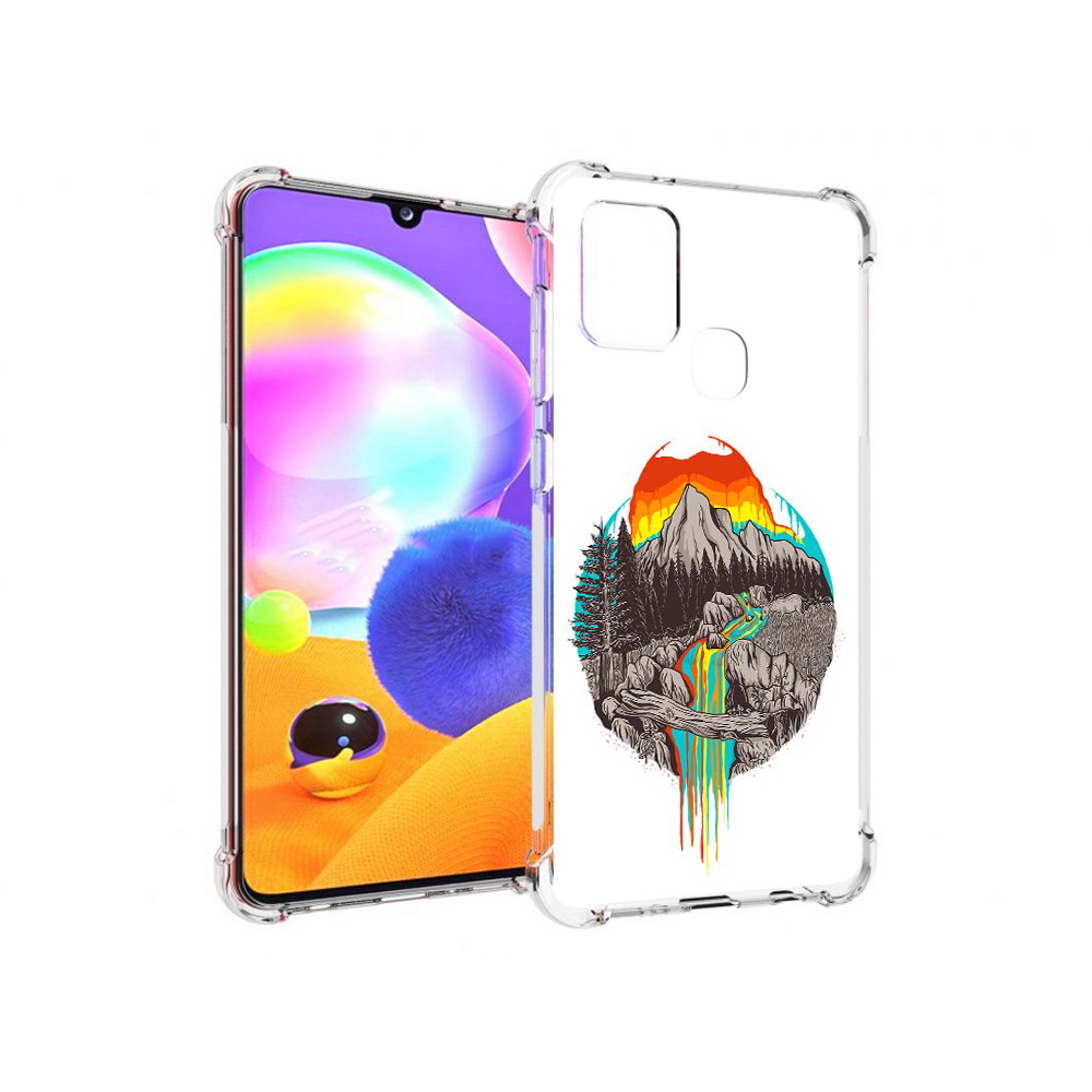 Чехол MyPads Tocco для Samsung Galaxy A21s Радужный водопад (PT149116.528.144)