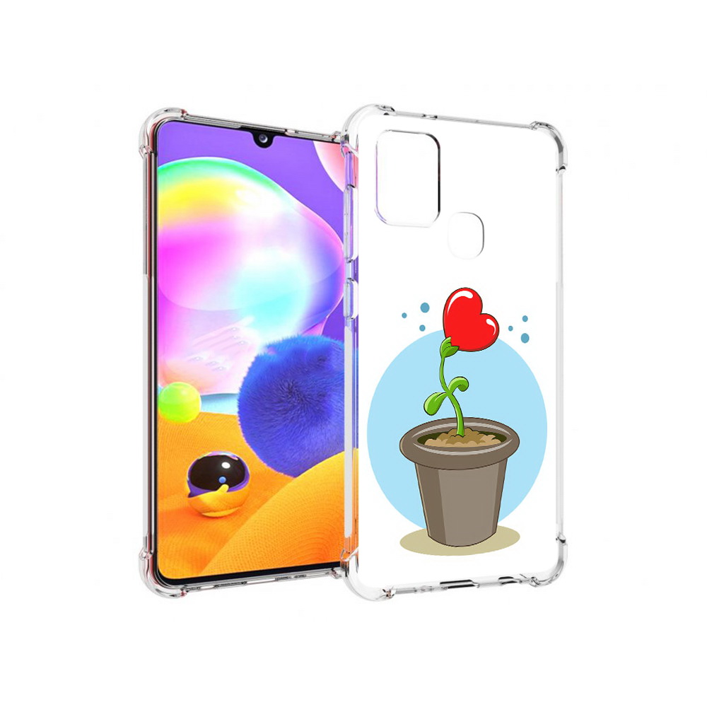 

Чехол MyPads Tocco для Samsung Galaxy A21s Растение любви 14 февраля (PT149116.528.145), Прозрачный, Tocco