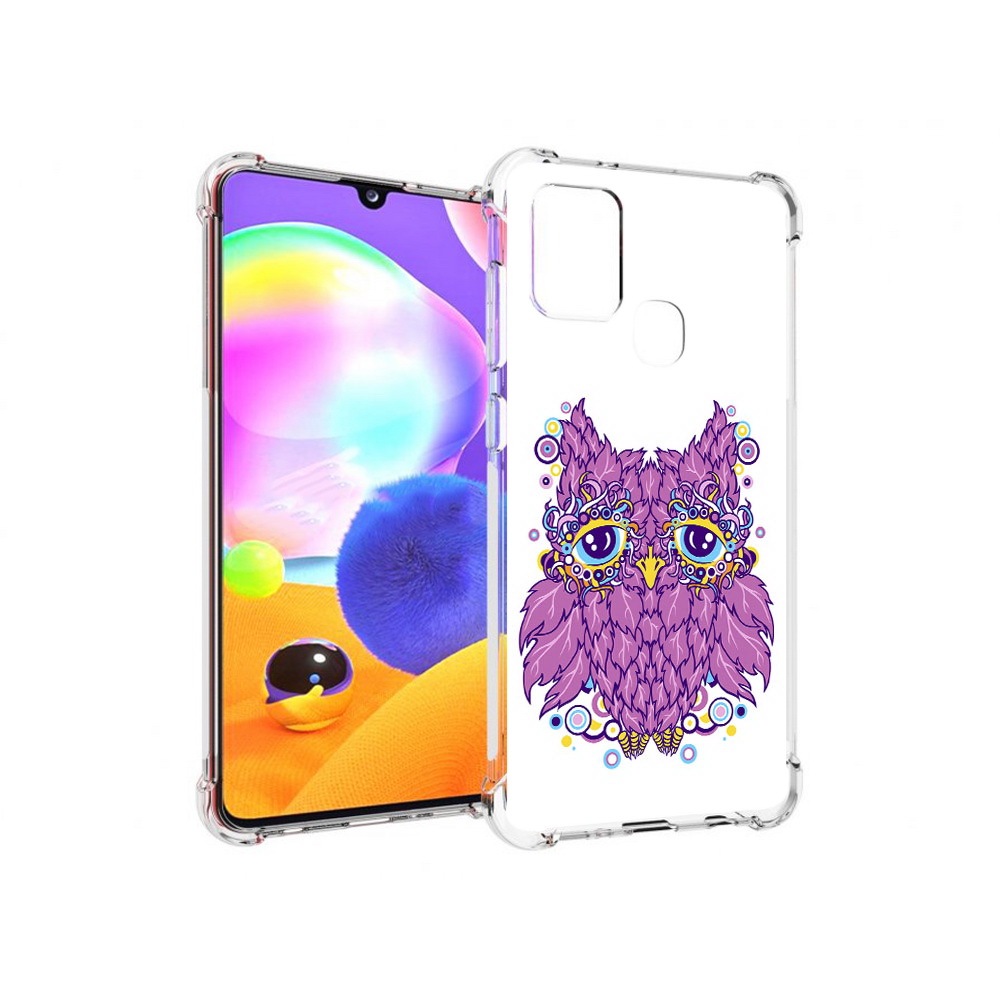 

Чехол MyPads Tocco для Samsung Galaxy A21s Розовая сова (PT149116.528.147), Прозрачный, Tocco