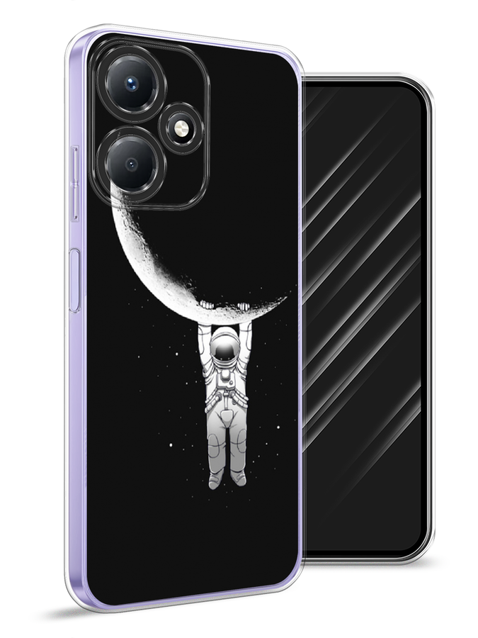 

Чехол Awog для Infinix Hot 30 Play "Космонавт", Белый;черный, 3104250-4