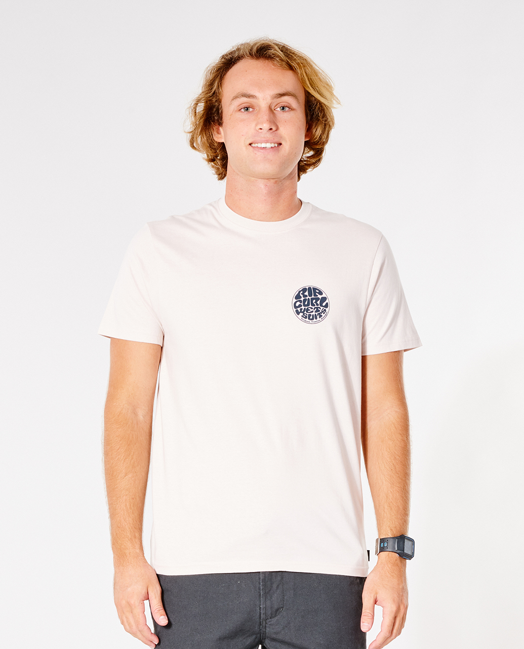 

Футболка мужская Rip Curl WETSUIT ICON TEE розовая S, WETSUIT ICON TEE