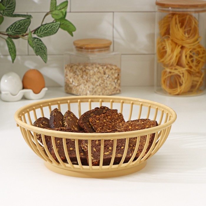 

Корзина для продуктов, d=25,6 см, h=8 см, цвет МИКС
