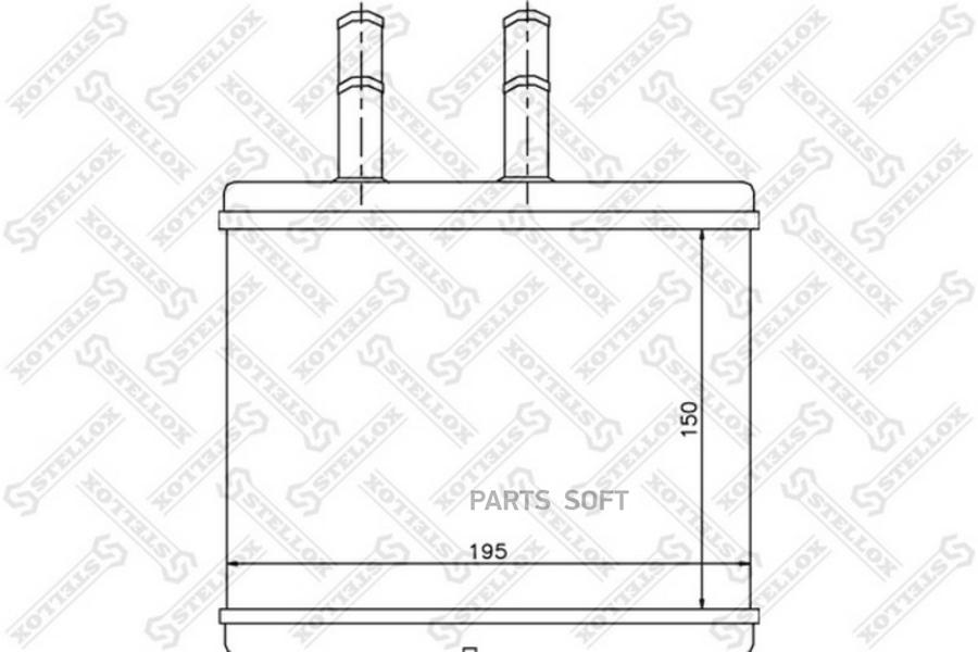 

STELLOX Радиатор отопителя STELLOX 8205014sx