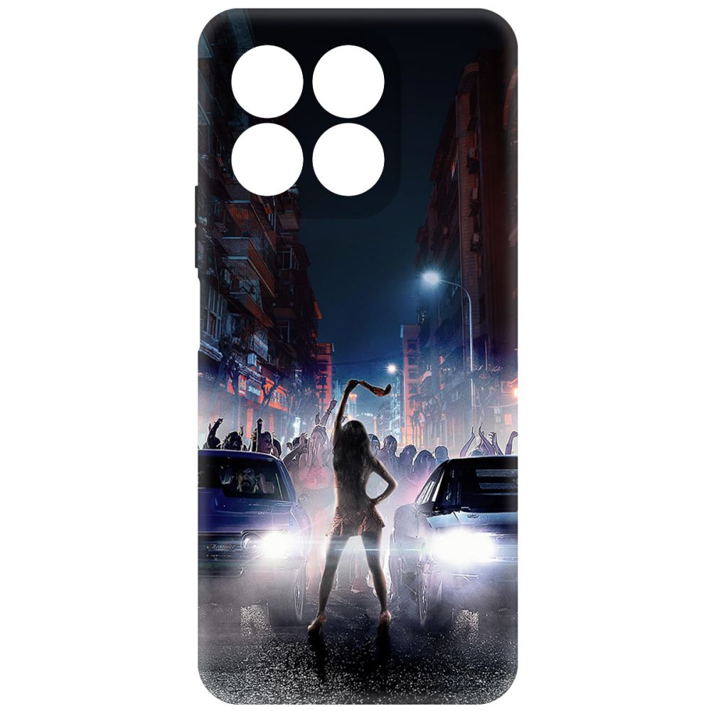 

Чехол-накладка Krutoff Soft Case Форсаж. Стритрейсинг для Honor X8b черный