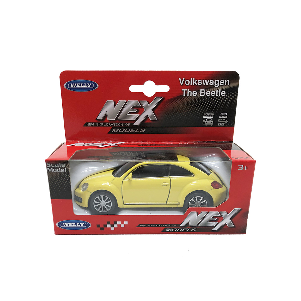 

Машинка Welly Volkswagen The Beetle, 1:38, желтый, арт 43650W, Volkswagen The Beetle