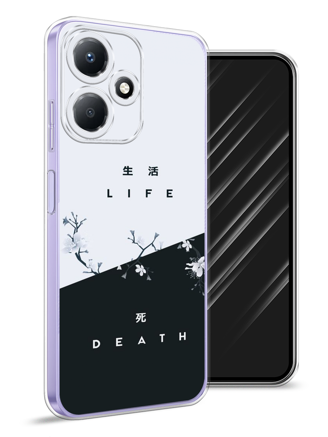 

Чехол Awog для Infinix Hot 30 Play "Life and death", Черный;серый, 3104250-7