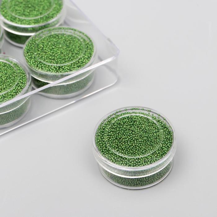 

Микробисер стекло "Лесной зелёный" набор 10 гр