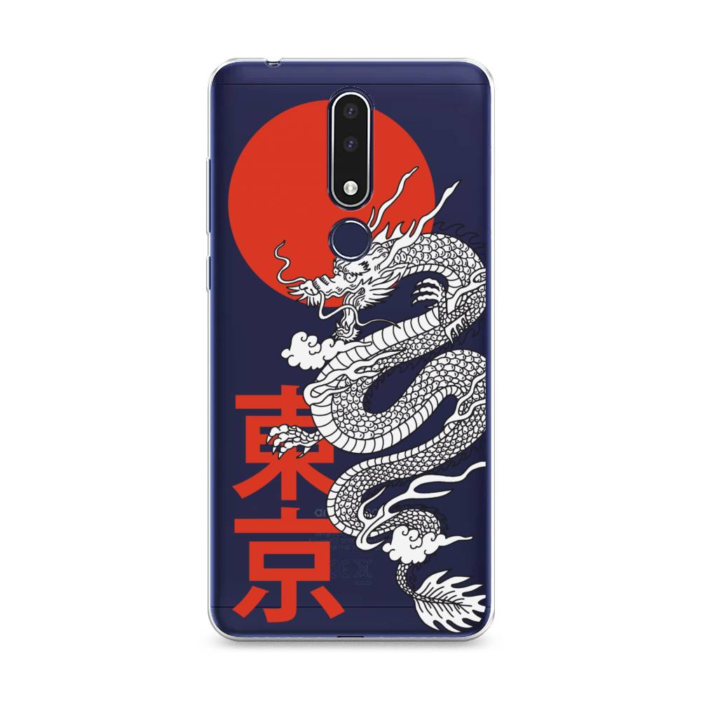 

Чехол на Nokia 3.1 Plus "Китайский дракон", Черный;красный;белый, 122850-1